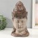 Souvenir Polystone Bust "Buddha's head in the headdress" Sand 13.5x15x31 cm
