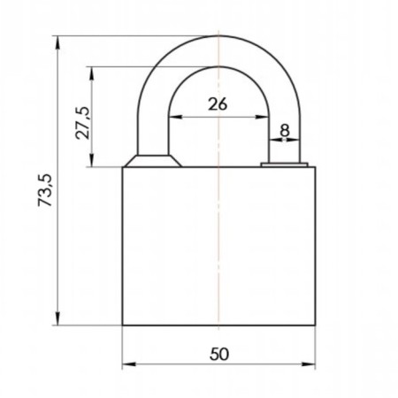 A hinged APECS PD-03-50, D = 8 mm, cast-iron-1