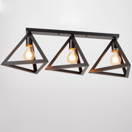 Lamp "Pyramid" 3HE27 40W Black 80x21x20 cm BayerLux