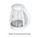 Electric kettle ECON ECO-1739KE, 2200W, glass, 1.7 l, white color