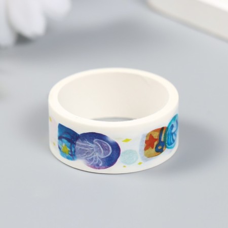 Glue tape Paper "Witch Utility" set 10 pcs width. 0.5/1/1.5/3 cm dl. 2 m-2