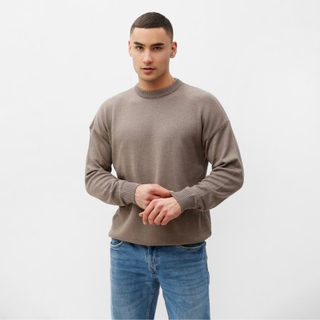 Jumper male minku: Casual Collection Taup Color, Rr. 48