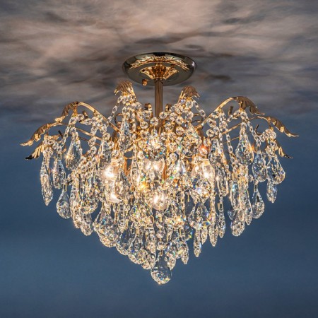 Ceiling lamp 6x60W E27, size 51x51x43 cm-3