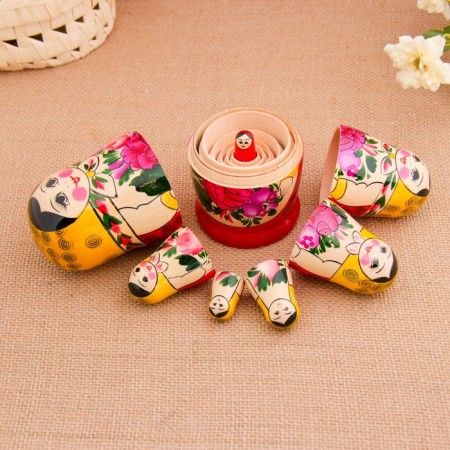 Matryoshka "Semenovskaya", 7 and puppet, the highest category-7