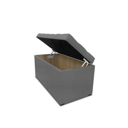 Puff with a lid and weighting, 800 × 400 × 420 mm, lunar matting, Ash color-6