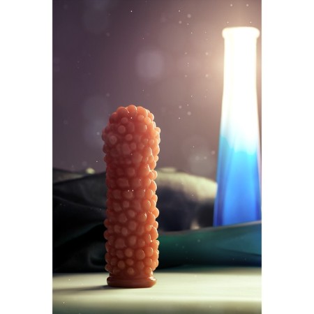 Kokos nozzle with additional stimulation, realistic, TPE, bodily, 12.7 cm-9