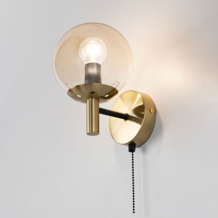Sconces Citilux "Charlize" CL143413, 13x20.5 cm, 1x40W, E14, brown color-8