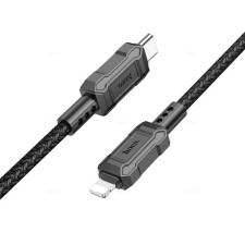 Hoco X94, Type -C cable - Lightning, 2.4 A, 1 m, fast charging, PVC, black