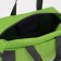 Sports bag with lightning, 2 outer pockets, green color
