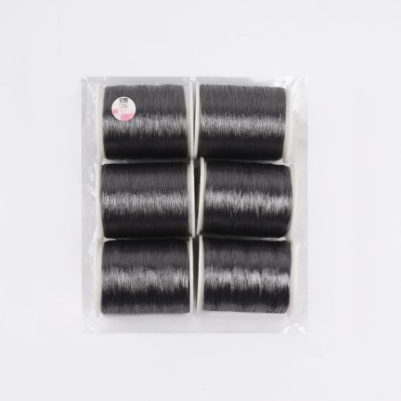 Metallized thread, 91 ± 1 m, 6 pcs, color gray color-2