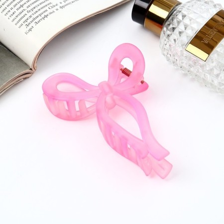 Hair crab "Frida" Matte's bow, 11 cm, mix