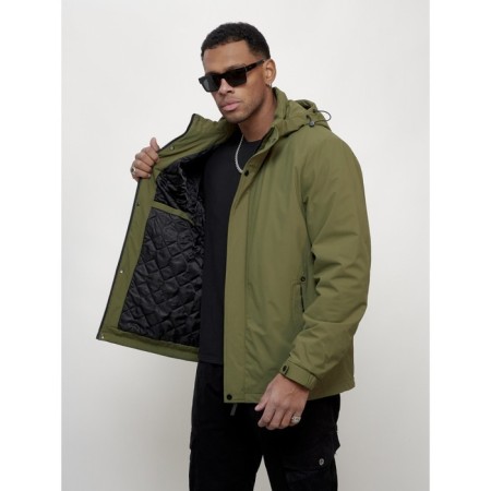 Male spring jacket, size 58, green color-7