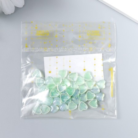 Decor for creativity Plastic "Hearts with brilliance" set of 40 pcs of translated.-3