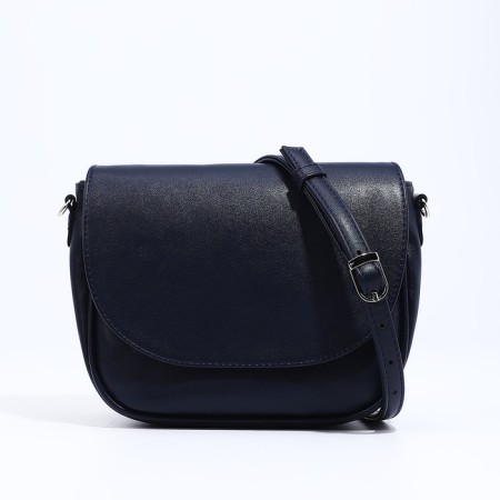 Richet bag on a magnet, outer pocket, long belt, blue color
