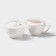 The porcelain setting Wilmax "Julia Vysotskaya", 2 items: sugar tower 340 ml, milkman 280 ml, white color