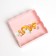 Cookie box, confectionery packaging with PVC lid, “air love”, 13 x 13 x 3 cm