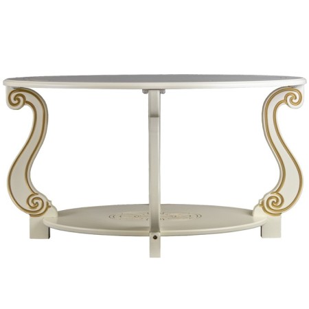 Gouring table on wheels Ovation (m), 900x615x490, ivory/gold-3