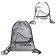 A bag for shoes 460 x 340 mm, silk -screen, reflective elements, phoenix "sneakers"