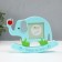 Photo frame plastic 6x6 cm "Elephant with an apple" Blue 18x3.9x16.3 cm