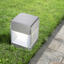 Landscape Landscape Fumagalli, IP55, GX53, 3 W, 126x126x175 mm, gray color is gray