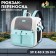 A backpack of cats for cats and dogs, 39 x 40 x 25 cm, turquoise