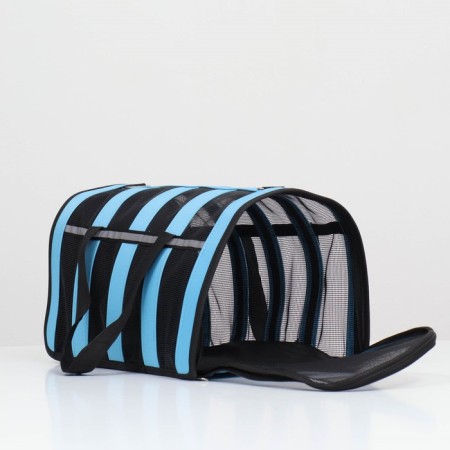 Striped bar bag 41*25*25 cm, Blue-3