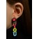 Acryl Earrings "Recognition" Love You, Color
