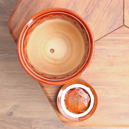 Pot Flower Uta No. 2, brown 5.5 l-3