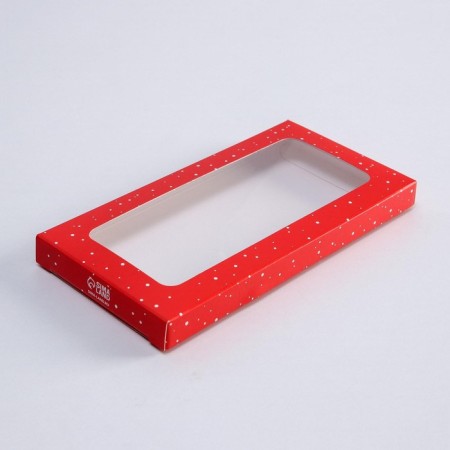 Happy New Year chocolate box, with a window, 17.3 x 8.8 x 1.5 cm, New Year-3