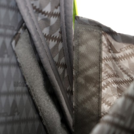 Frame backpack 36 x 29 x 17 cm, Across 192, filling: bag, gray/green ACR22-192-5-15