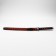 Souvenir weapon "Katana", a red floral pattern on the scabbard, 70 cm