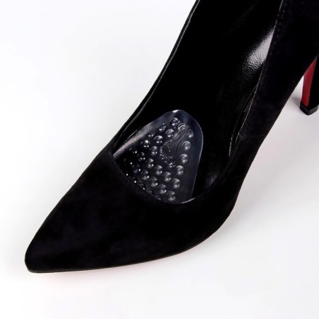 Half -slips for shoes, with a tread, silicone, 9.5 × 6.3 cm, pair, color transparent-3