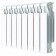 Bimetallic radiator Rifar Monolit, 350 x 100 mm, 8 sections, side connection