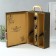 Casket wood, leatherette for 2 bottles "red dry" 3 objects 11.5x26x37 cm