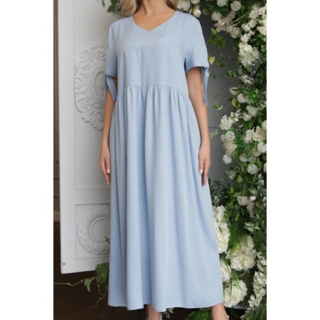 Women's dress, size 50, blue color-9