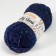 Yarn 70% acrylic, 30% silk "Softy Shine" 50 g 85 m color 36 deep blue