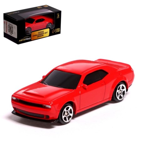 Metal machine Dodge Challenger SRT DEMON, 1:64, Red color