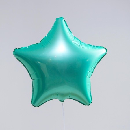 Foil ball 19 ", star, color mystic menthol-1