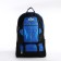 A backpack with a lightning with an increase, 65l, 4 external pockets, blue color