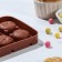 Form for the candy "cats", silicone, 16.5 × 11 × 1.7 cm, 8 cells, with sticks, brown color