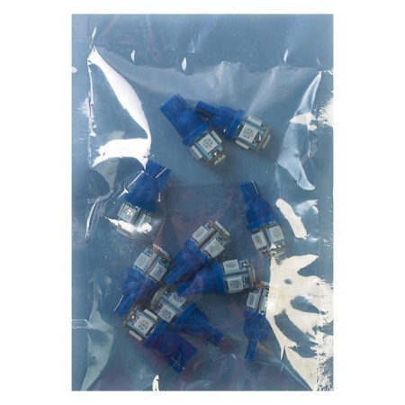 LED lamp KS, T10 (W2.1-9.5D) 12 V, blue, 5 SMD 5050 diode, b/basement-1