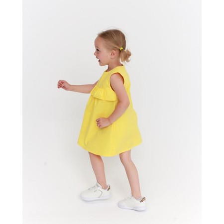 Children's dress with ruffles KAFTAN, p. 30 (98-104), yellow-2