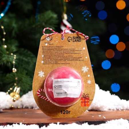 New Year's bomb for the bath "Santa Claus", Red, 120 gr.-1