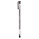 Gel pen, 0.38 mm, black color, transparent, sunburned, needle writing node, "Crystal"