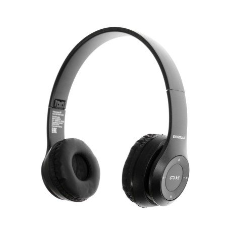 Headphones Ergolux ELX-BTHP01-C01, wireless, invoices, microphone, 250mach, FM, black-4