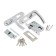 Smeal "Standard" Castle 132/50B CP, with a handle, with a turntable, color chrome