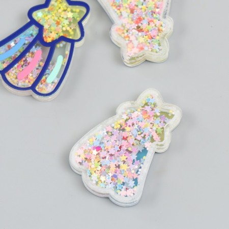Shaker for the work of Acryl "Falling Star" with a glitter of 0.5x4.7x3.5 cm-1
