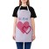 Apron of a kitchen with a photo print “Be mine”, adjustable, size OS
