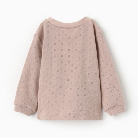 Long sleeve long, beige color, height 80-3