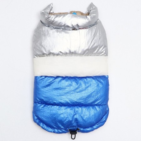 Jacket for dogs with weighting size 10 (DS 25, OG 34, Osh 24), silver-blue-6